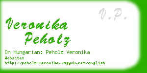 veronika peholz business card